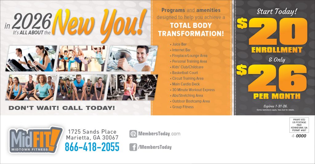 new year fitness promotion