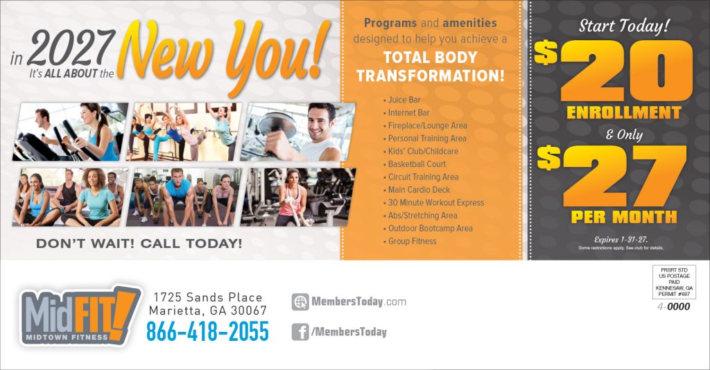 New Year 2027 Direct mail promo