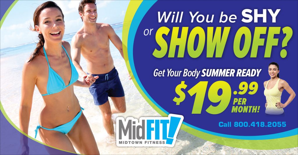 health club summer ad