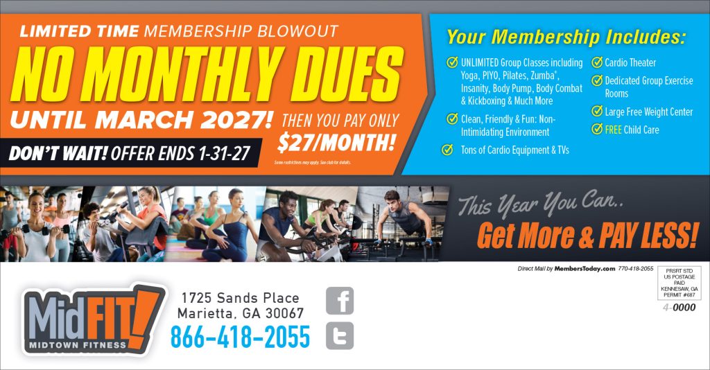 New Year 2027 Direct mail promo