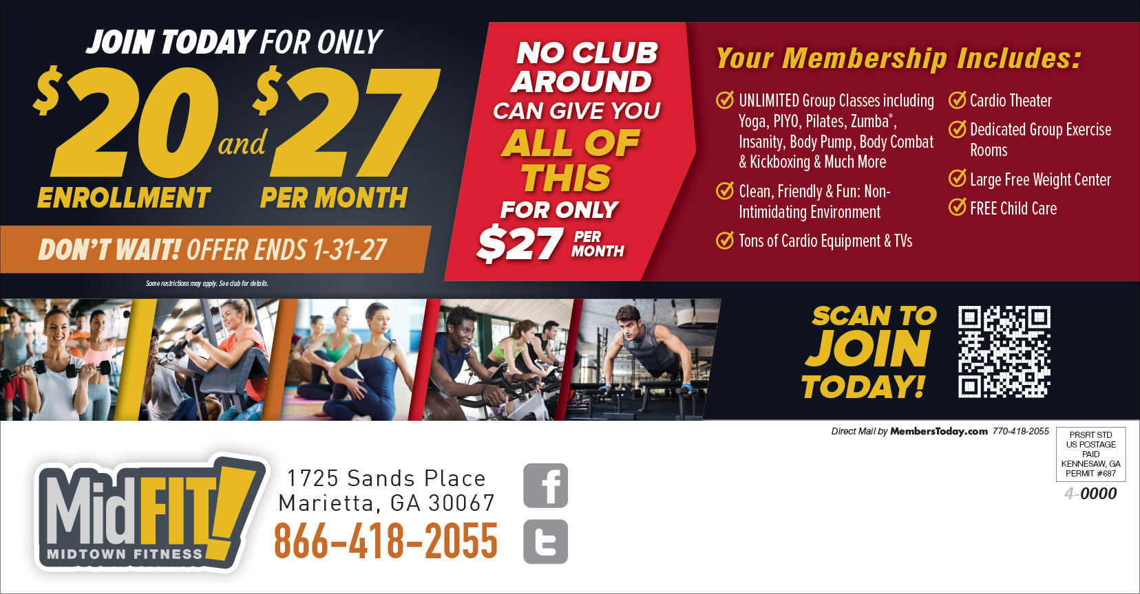 New Year 2027 Direct mail promo