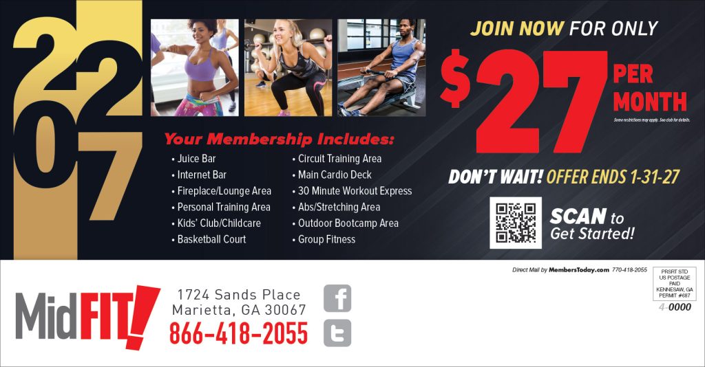 New Year 2027 Direct mail promo