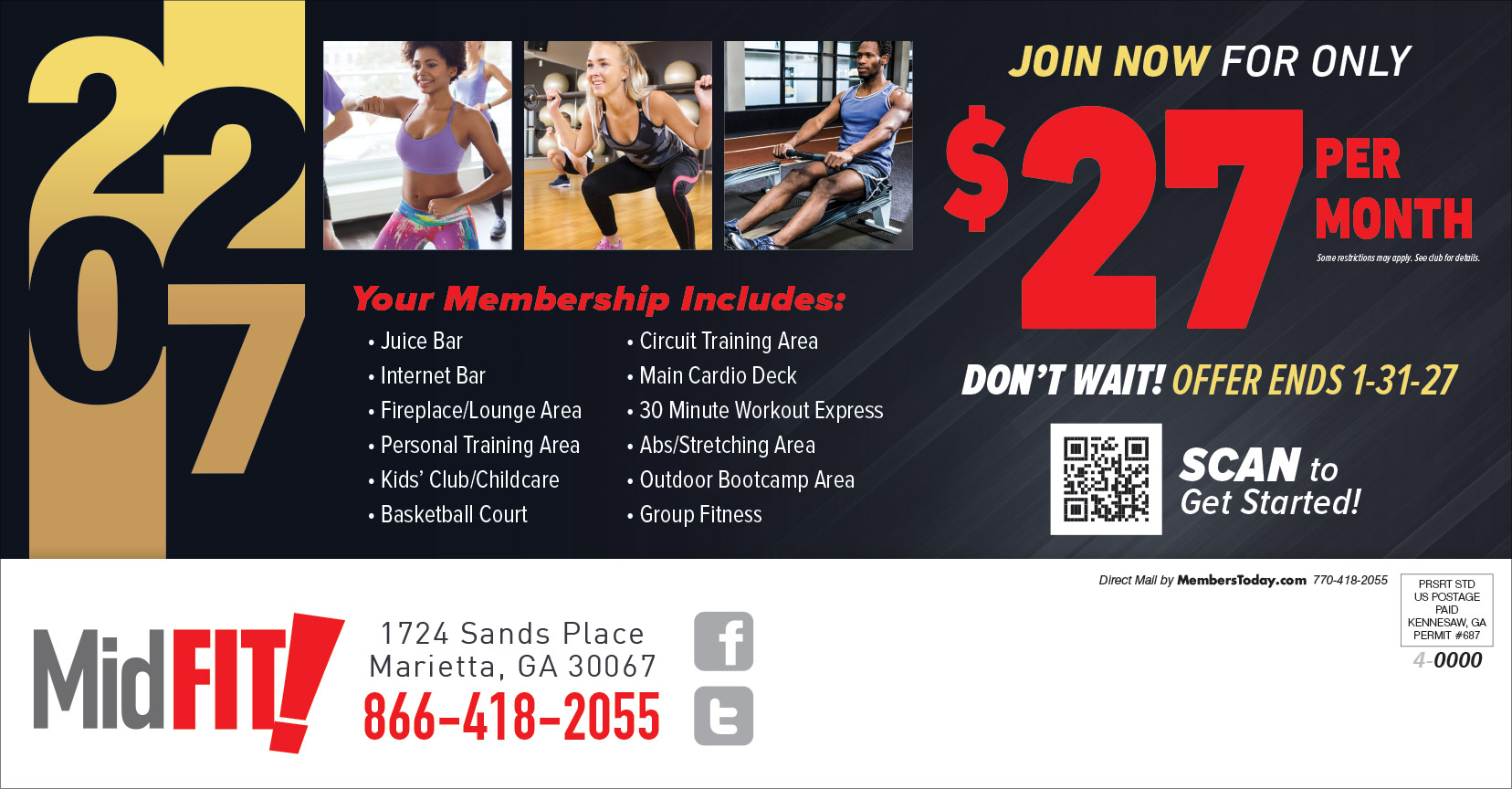 New Year 2027 Direct mail promo