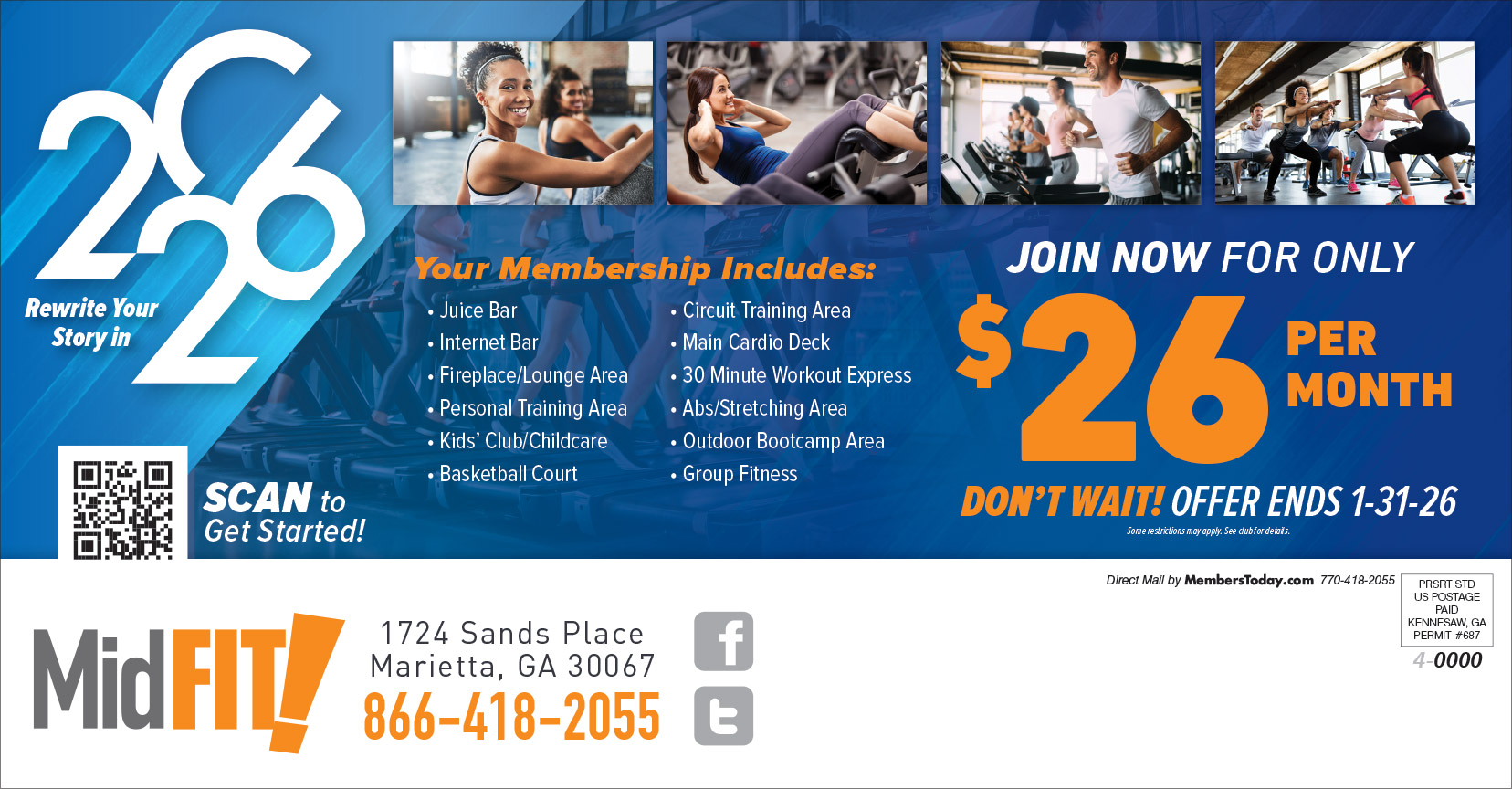 new year fitness promotion