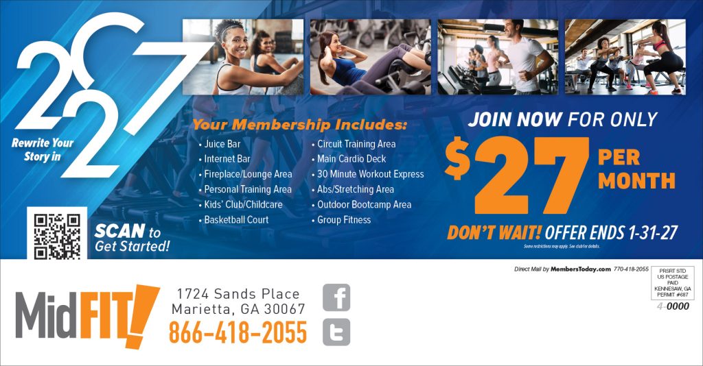 New Year 2027 Direct mail promo