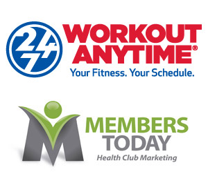 workout anytime and members today logos